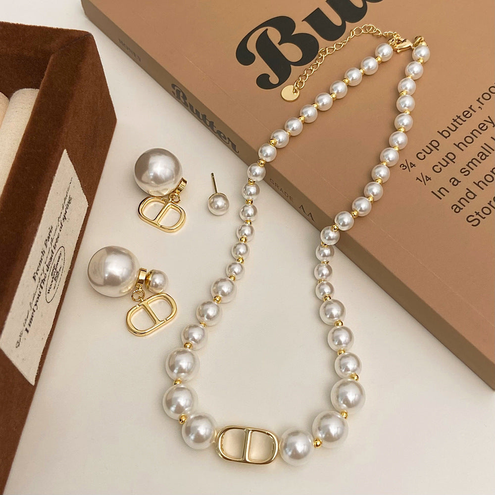 【小物】パールネックレスアクセサリーF8074