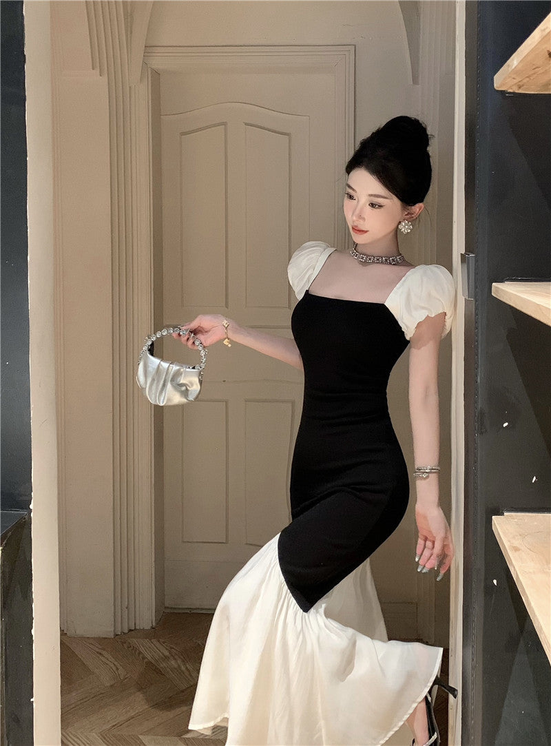【dress】スクエアネックマーメイドデートワンピースG21887