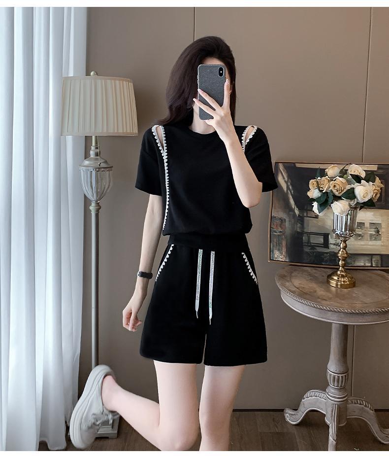 【set】Tシャツ+ショートパンツ2点セットG22410