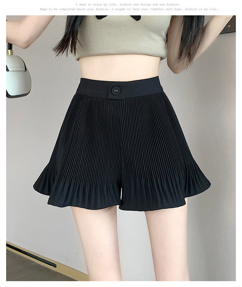 【bottoms】AラインシフォンショートパンツG22468