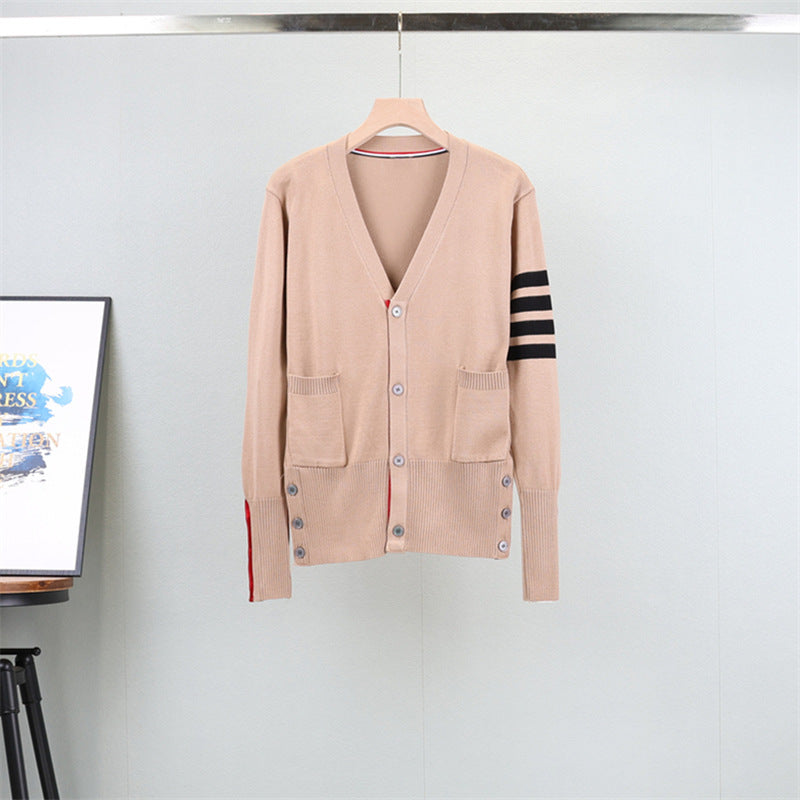 【outer】7色VネックニットカーディガンF8011