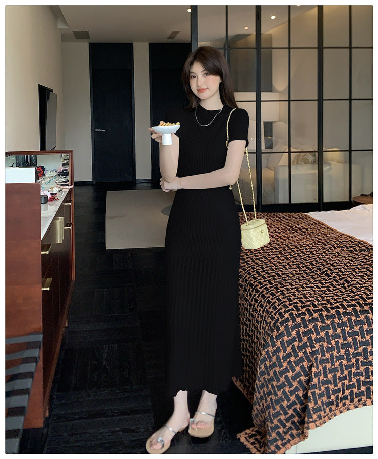 【dress】体型カバーニットワンピースG21967