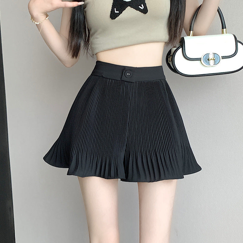 【bottoms】AラインシフォンショートパンツG22468