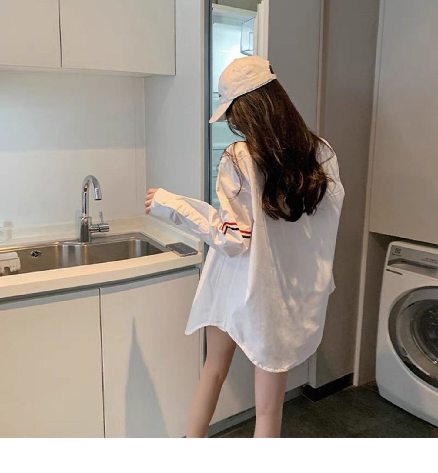 【tops】デザイン長袖シャツG23437