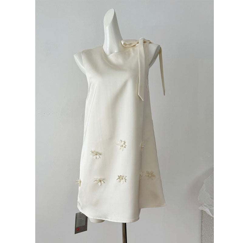 【dress】ノースリーブギャザーワンピースF7662