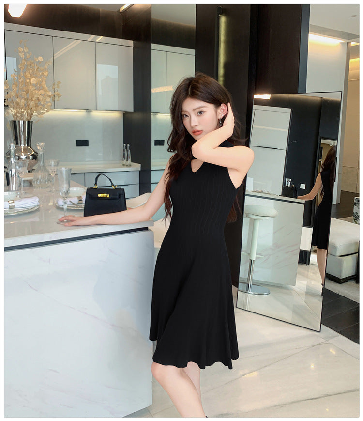 【dress】VネックニットワンピースG22106