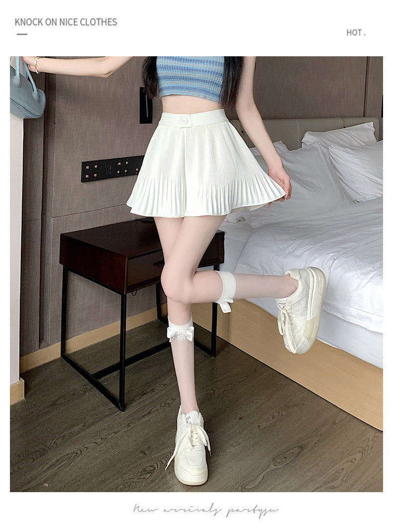 【bottoms】AラインシフォンショートパンツG22468