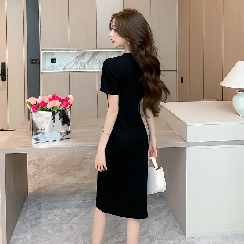 【dress】フランス風ニットワンピースG21586