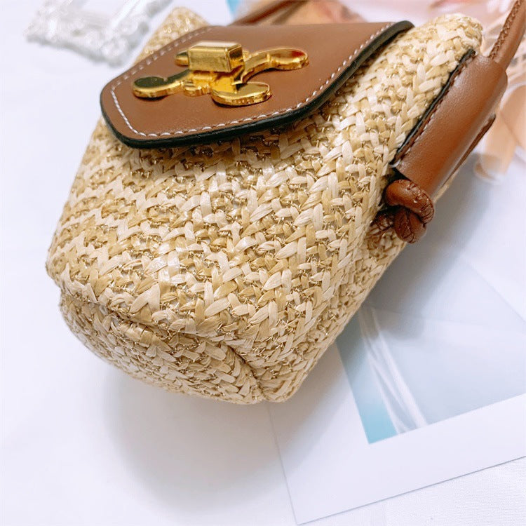 【小物】2色海旅行miniカゴバッグF7830