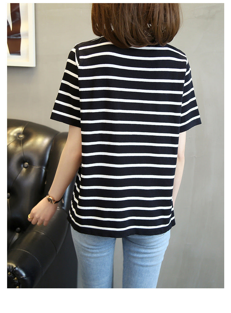 【tops】ラウンドネックニットTシャツG22399