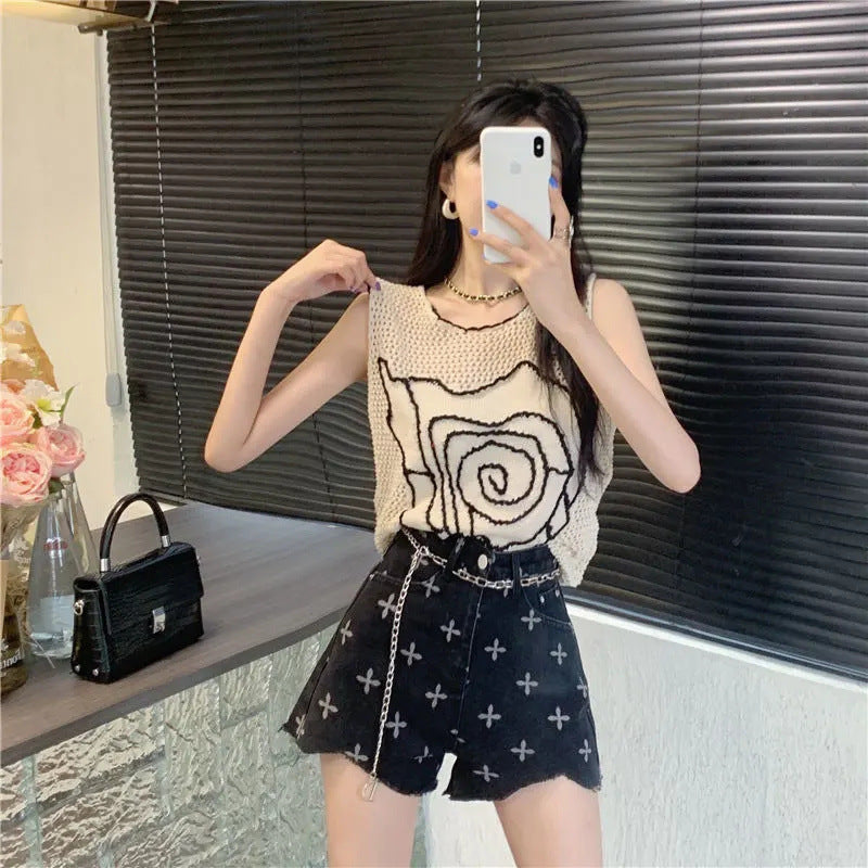 【tops】ニットタンクトップG22043