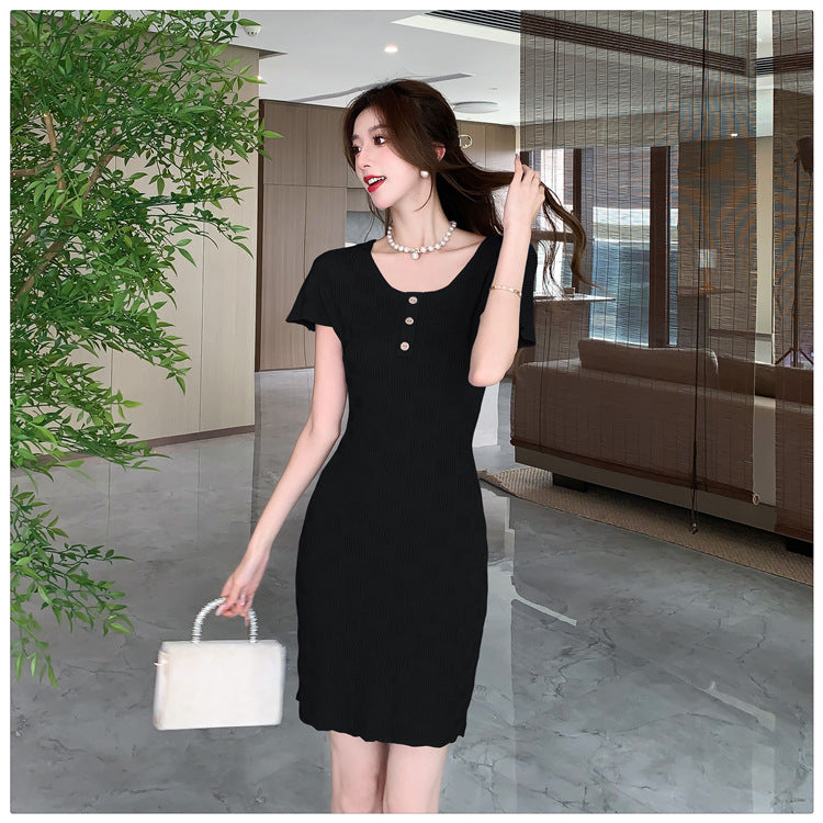 【dress】タイトニットワンピースG21843