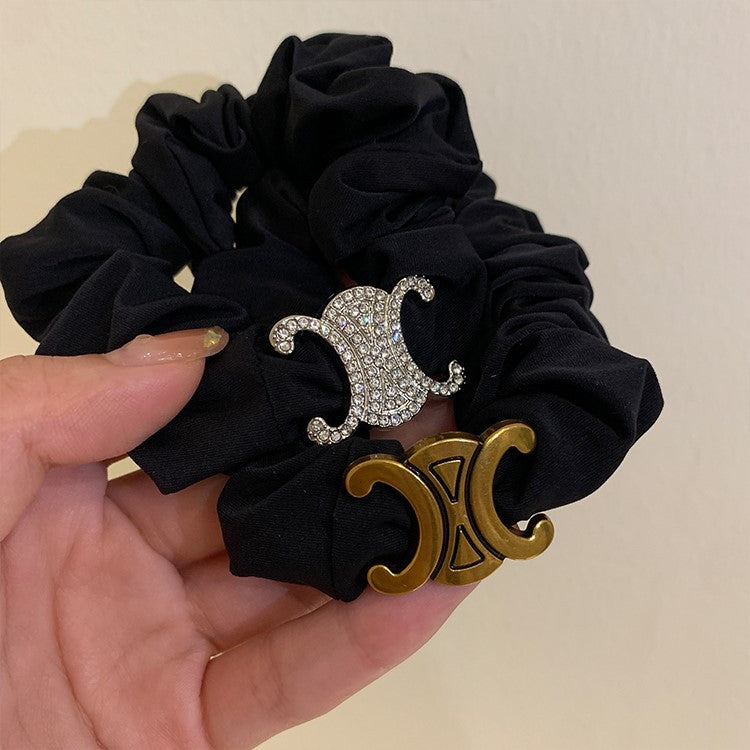 【小物】2色シュシュヘアゴムF7595