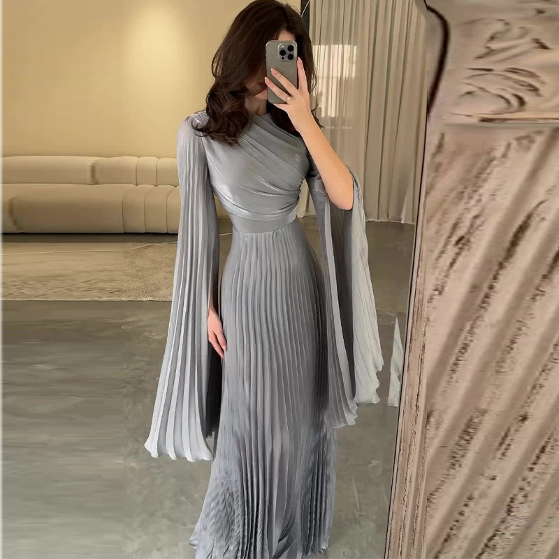 【dress】プリーツデータワンピースF7949
