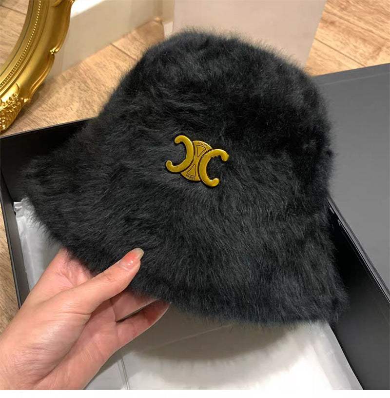 【小物】2色ふわふわ秋冬サファリハットF8207