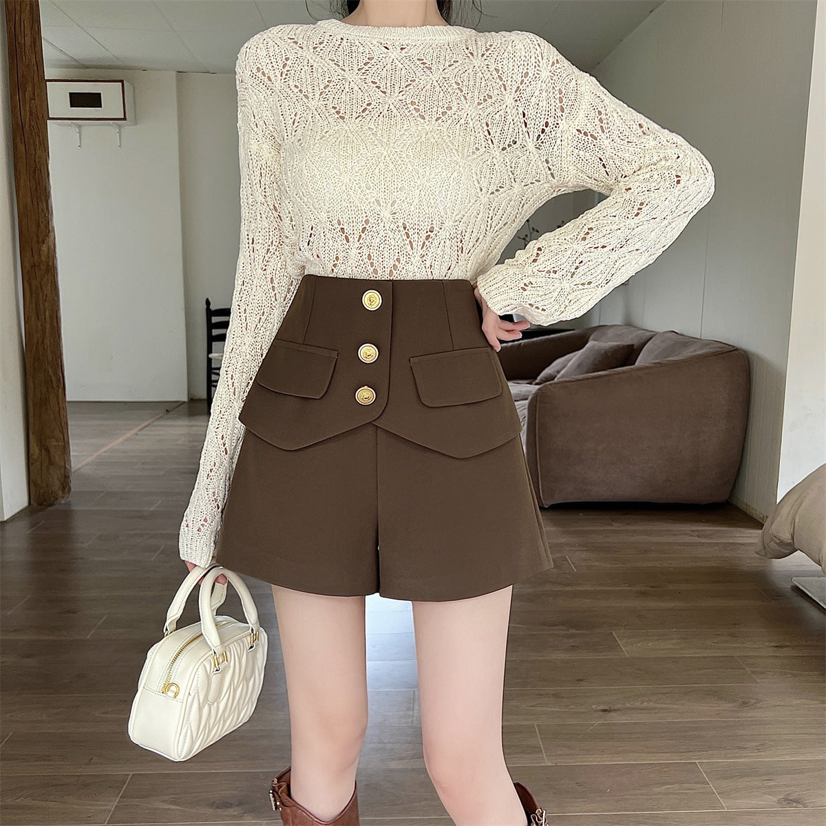 【bottoms】スーツショートパンツG22473