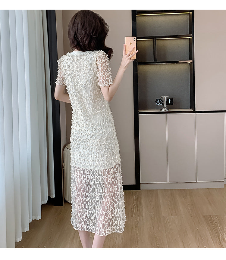 【dress】ラウンドネック無地デートワンピースG21824