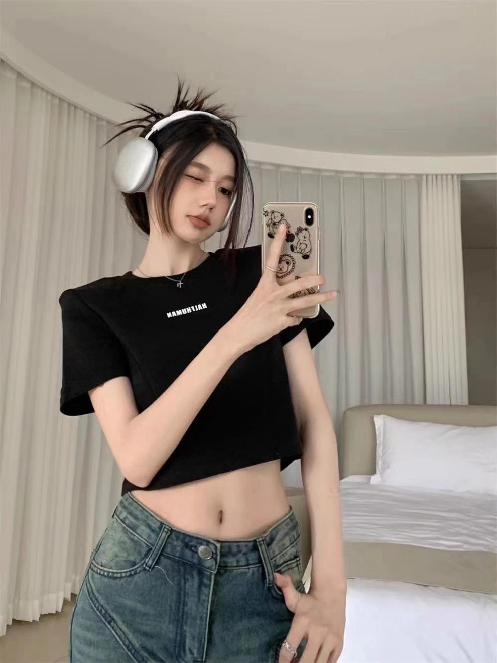 【tops】ハート柄TシャツG22036