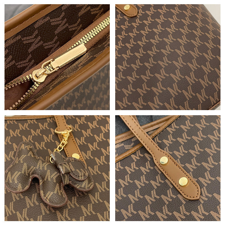 【小物】3色大容量ショルダーバッグF8175