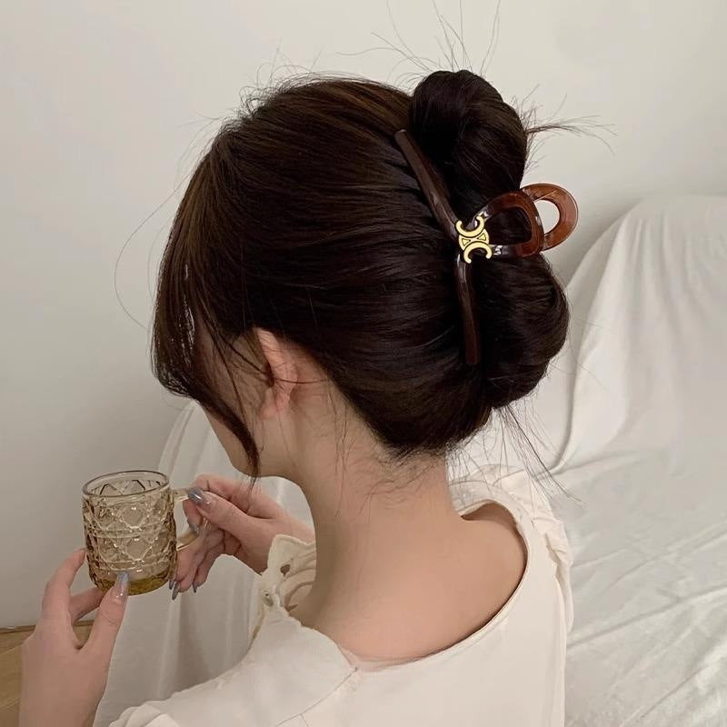 【小物】5色ヘアクリップアクセサリーF7926