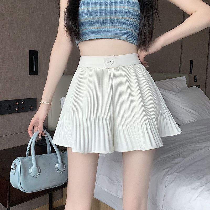 【bottoms】AラインシフォンショートパンツG22468