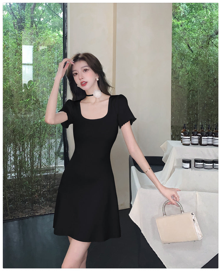 【dress】UネックニットワンピースG22122