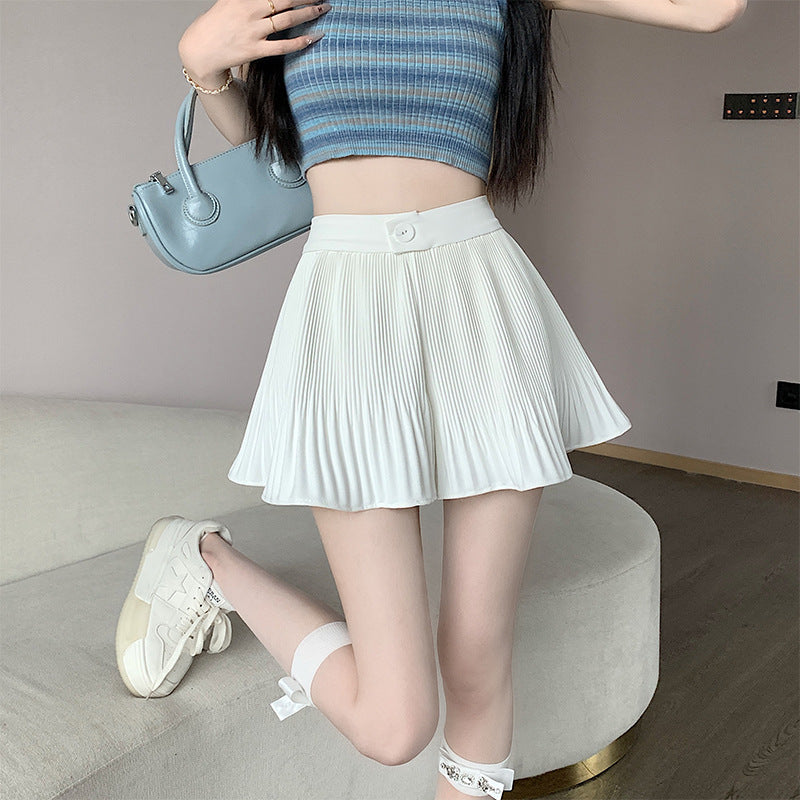 【bottoms】AラインシフォンショートパンツG22468