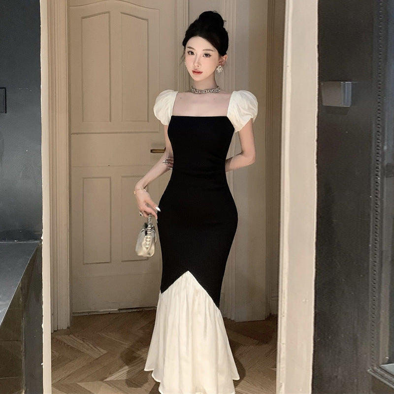 【dress】スクエアネックマーメイドデートワンピースG21887