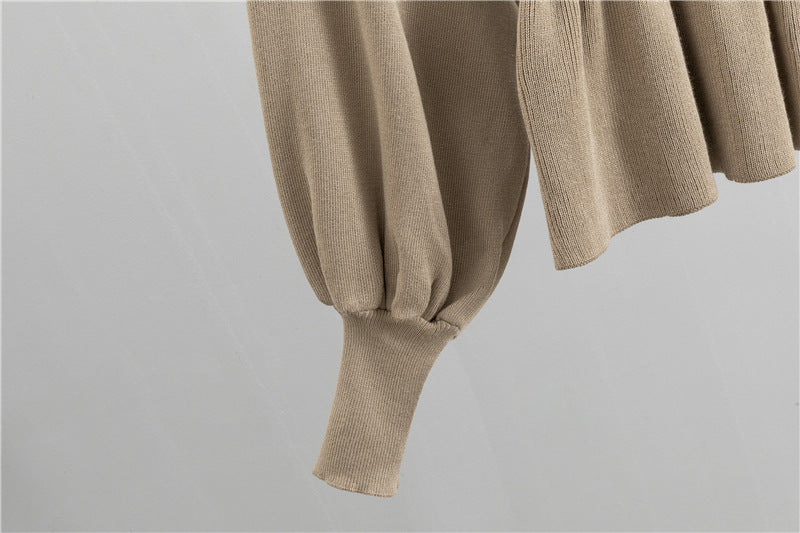 【set】長袖セーター+スカートニット2点セットF8231