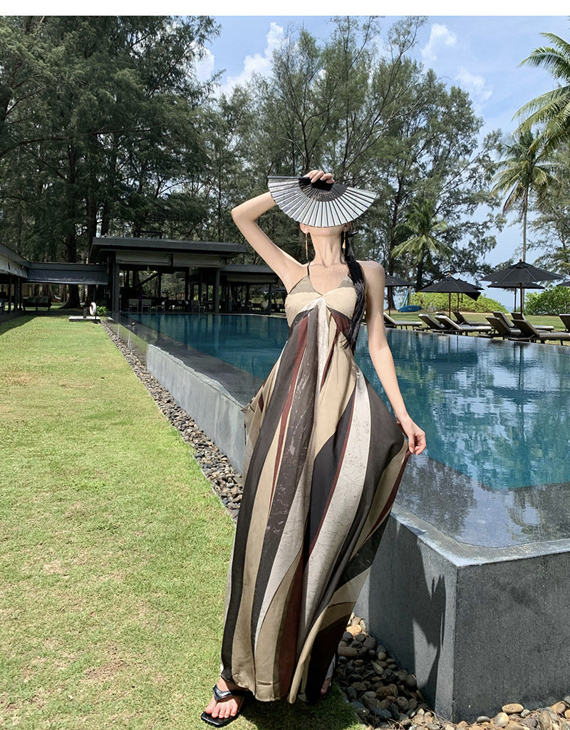 【dress】海旅行プリントデートキャミワンピースG21822