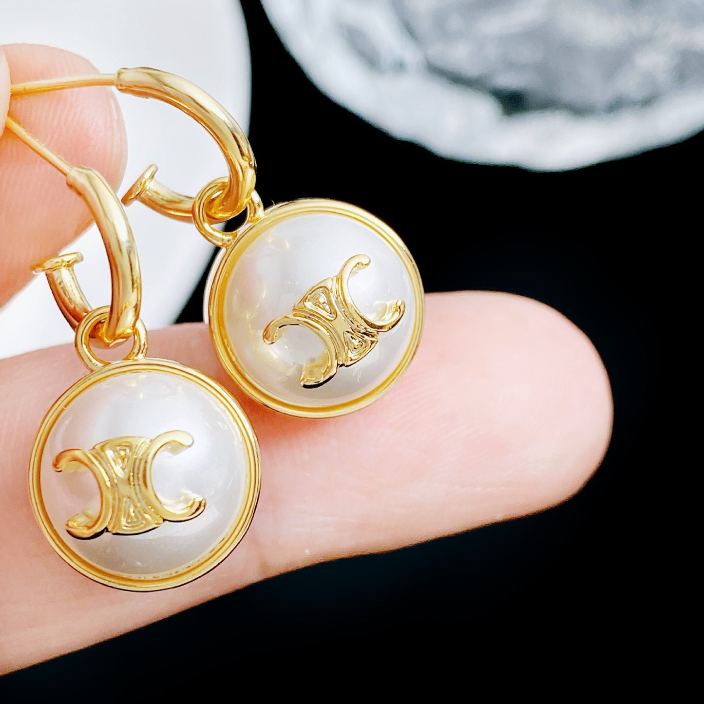 【小物】英字柄ピアスアクセサリーG22205