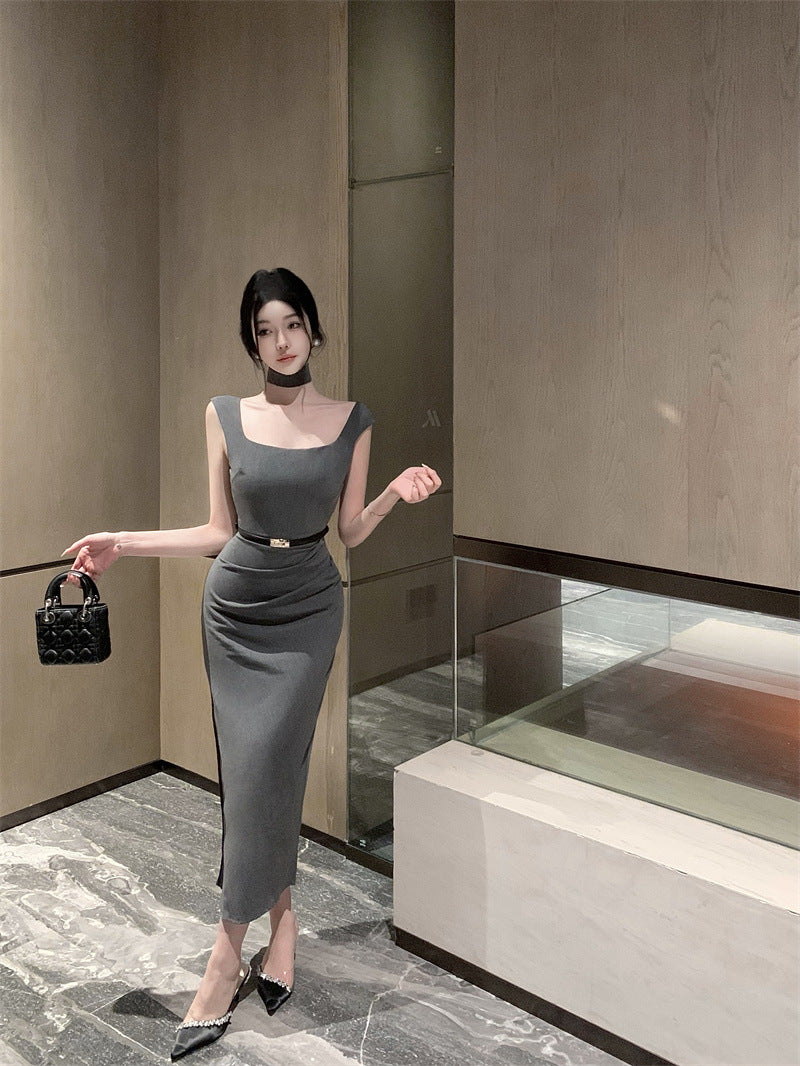 【dress】スリットタイトデートワンピースG22116