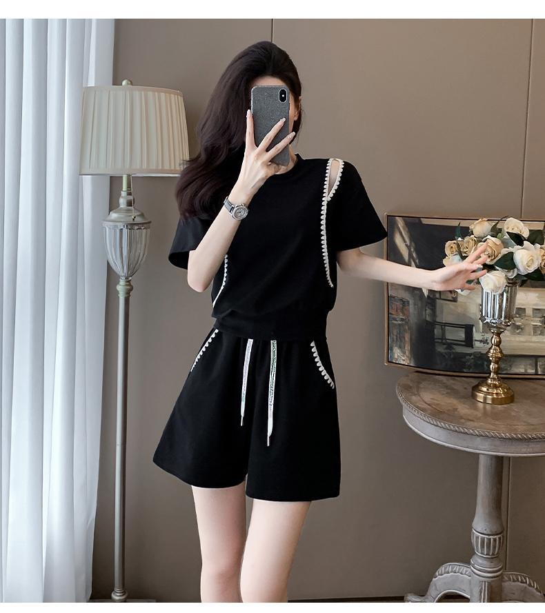 【set】Tシャツ+ショートパンツ2点セットG22410