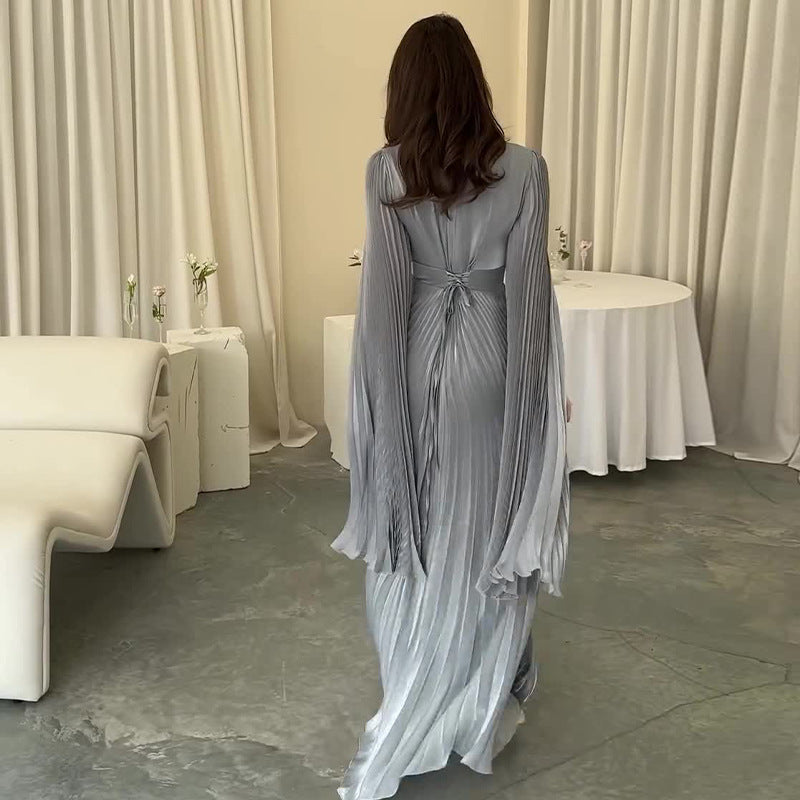 【dress】プリーツデータワンピースF7949