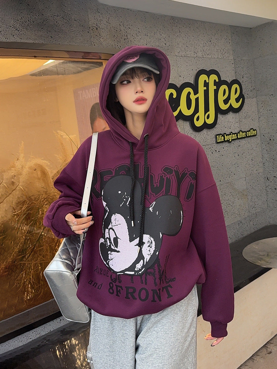 【tops】キャラクタープリントパーカーK0157