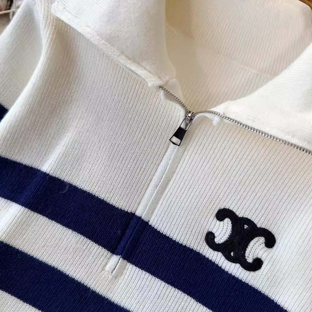 【set】ジップアップハイネックセーター K0131