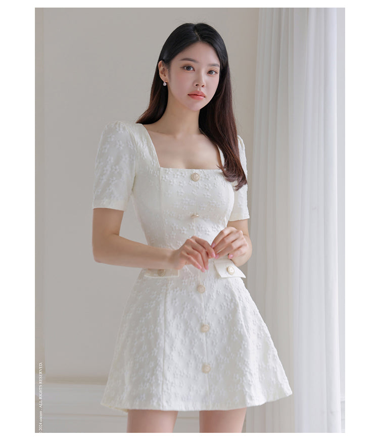 【dress】スクエアネックデートワンピースG21692