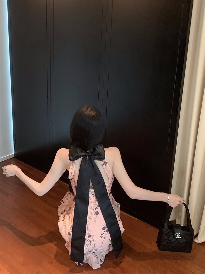 【dress】リボン付きワンピース M24613