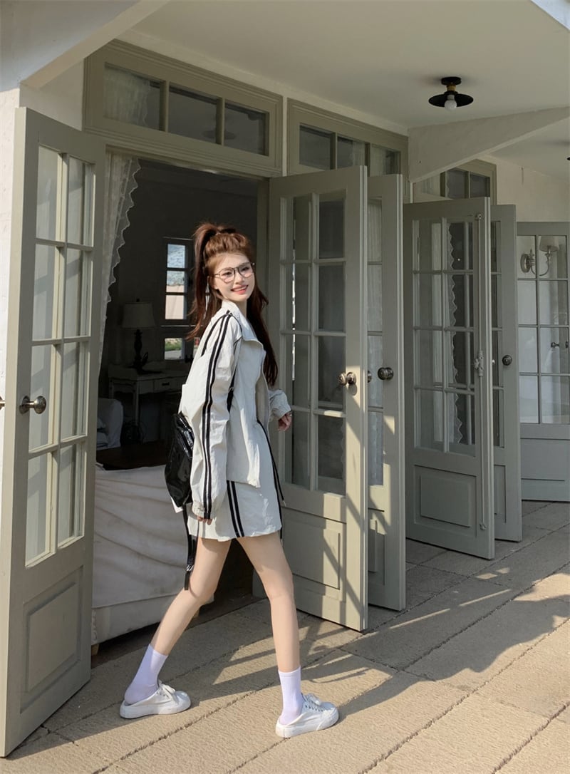 【set】アウター+スカート2点セットG20381