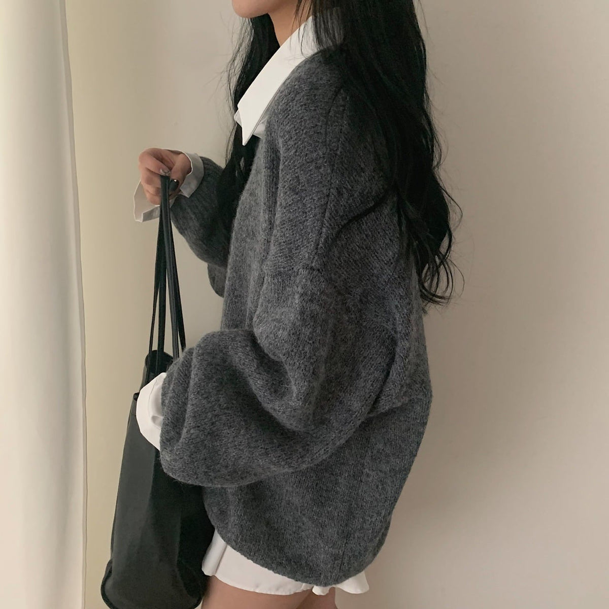 【tops】Vネックニットセーター M25349
