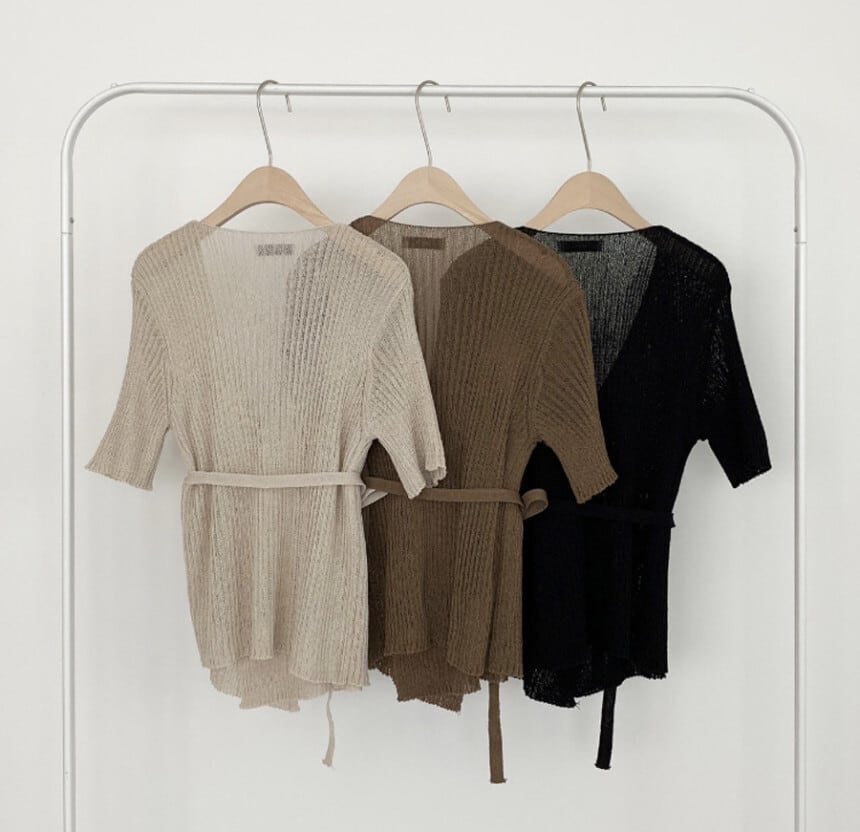 【tops】VネックニットトップスG21048