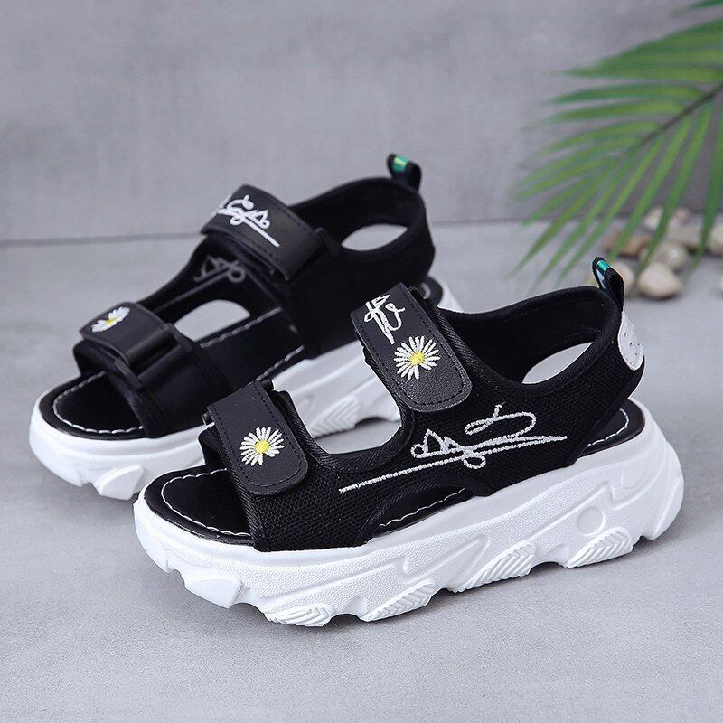 【shoes】清純甘くて女子力UP!花柄配色履きやすい合わせやすいサンダル