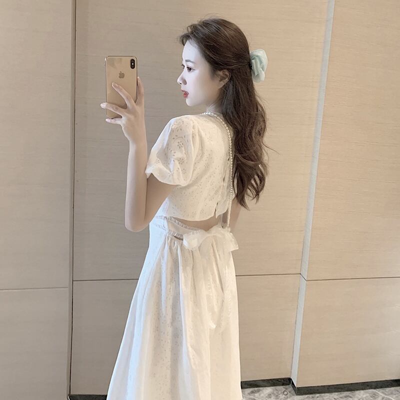 【dress】魅力的 気質満点清新スウィートシンプル淑女ワンピースF0016