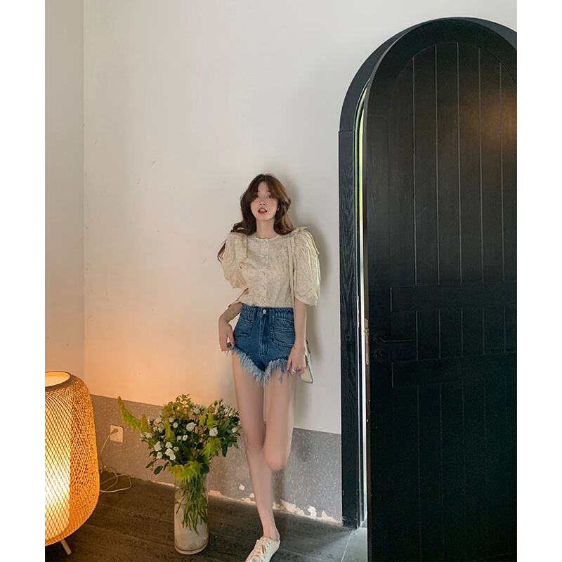 【tops】パフスリーブ ブラウスG21113