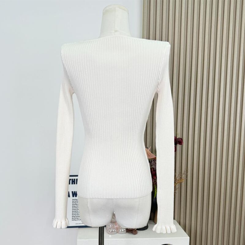【tops】Vネックニットトップス Q7615