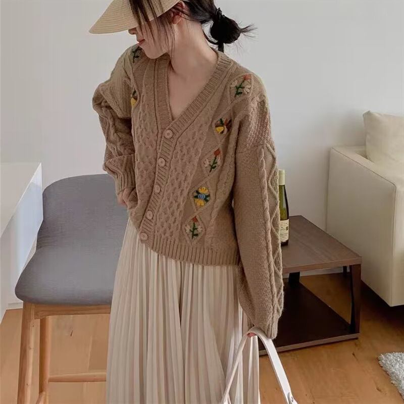 【outer】Vネックニットカーデ M18828