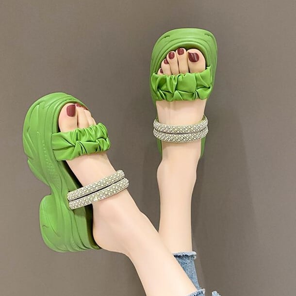 【shoes】チャンキーヒールサンダル M30343