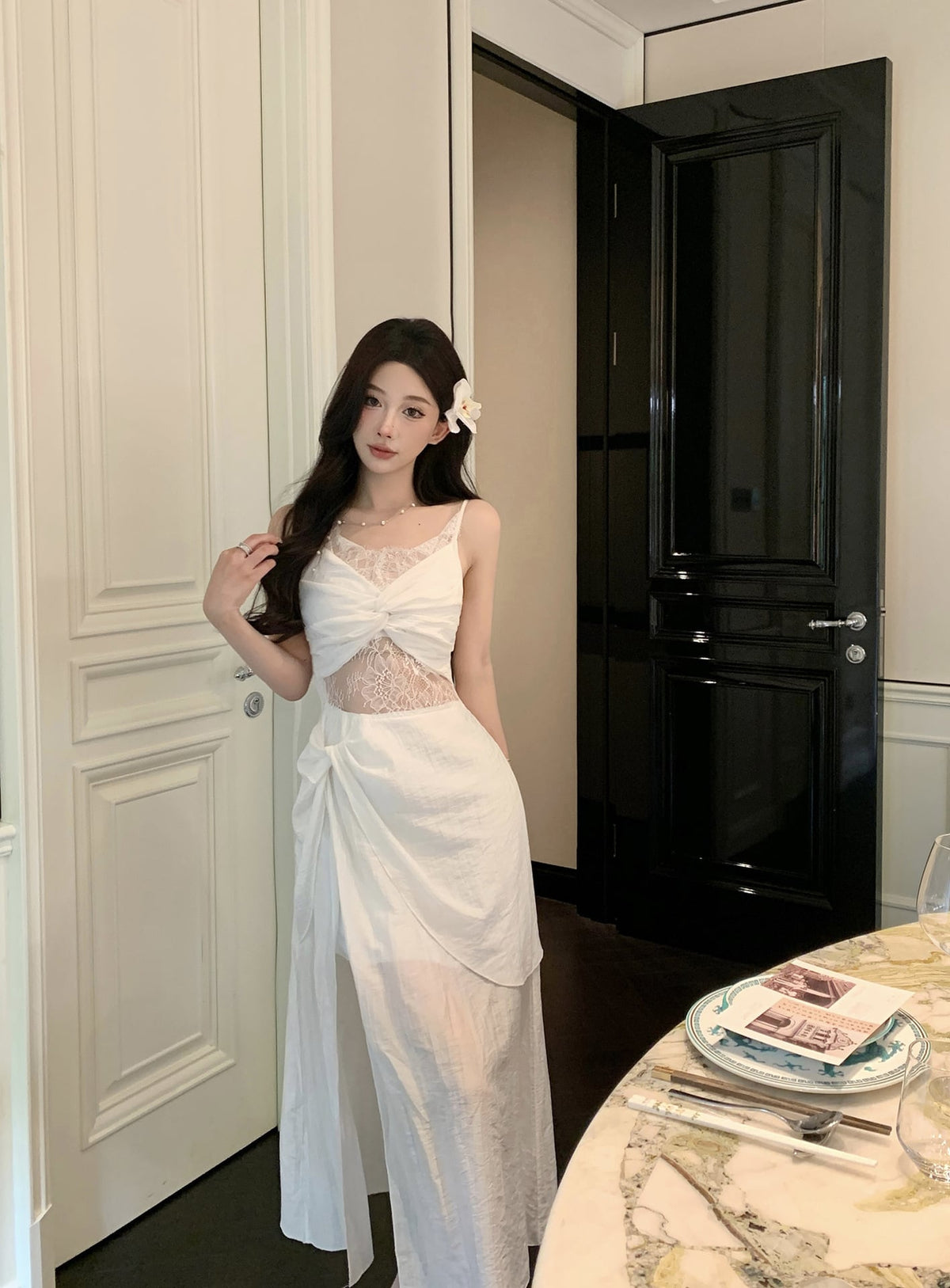 【dress】レースキャミワンピース M25323