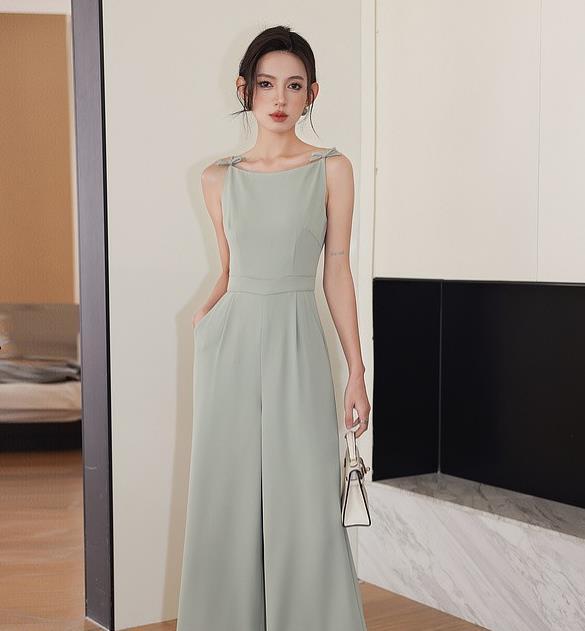 【set】ノースリーブポケット付きオールインワンF7277