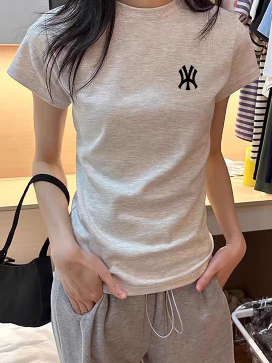 【tops】2色半袖英字柄TシャツF7807